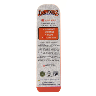 Dabwoods disposable vape pen empty 1ml Rechargeable 280mah 02