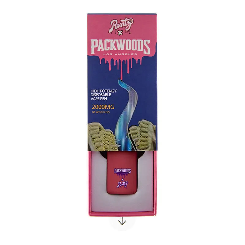 Rubber empty 2ml packwoods diamond Vape pens