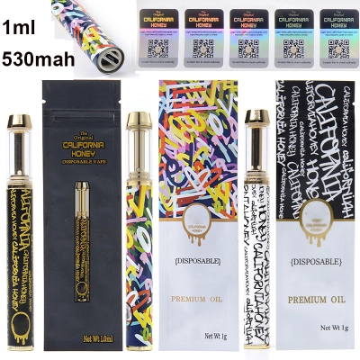 California Honey Rainbow Color 1G Disposable Vape Pen 01