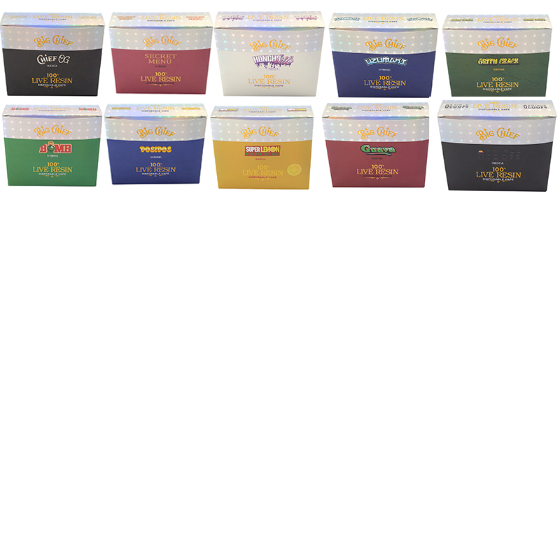 Live Resin Big Chief disposable vape rechargeable empty 1ml