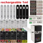 new turn up disposable vape pen best device pods rechargeable 280mah empty 1ml 10 strains