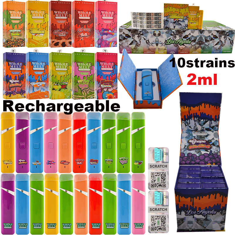 high quanlity whole melt extracts disposable rechargeable 310mah empty 2ml