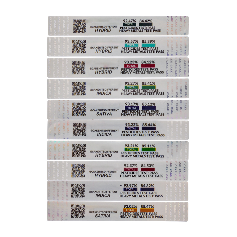 Cake she hits different  full ceramic vape cartridges empty 1ml