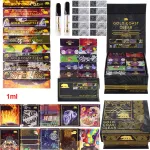 GCC gold coast clear empty 1ml vape carts 10strains glass tank 510 thread Black Summer Edition pack
