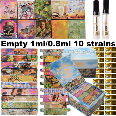 Gold coast clear vape cartridges empty 0.8ml wholesale 01