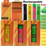 Empty 1ml Alien Labs Dispossable Vape live resin disposable rechargeable 260mah 10 strains