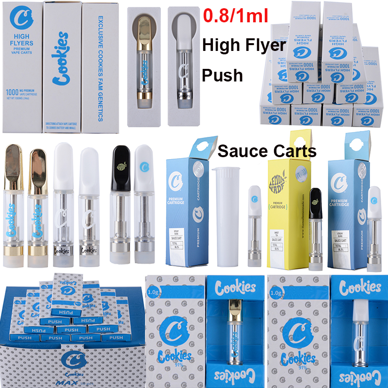 Cookies Vape Carts Wholesale Best cookies thc cart 510 Thread cookies vape cartridge high flyer push premium sauce pack