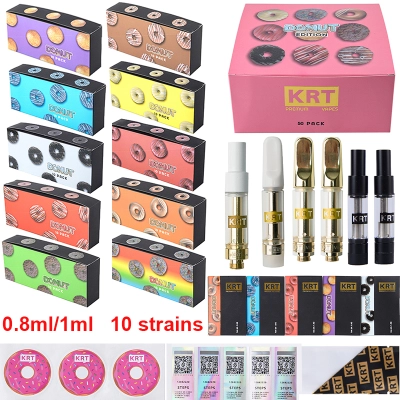 KRT dount edition vape cartridges empty 1ml 0.8ml 01