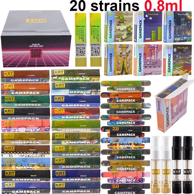 KRT Game Pack vape cartridges empty 0.8ml 01