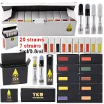 TKO Extracts Carts Wholesale empty 1ML hot selling tko extracts cartridge white black tko vape carts
