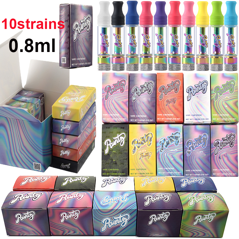 510 thread Runtz Runty colorful Vape Carts Wholesale empty 0.8ml glass tank full gram pink runtz carts