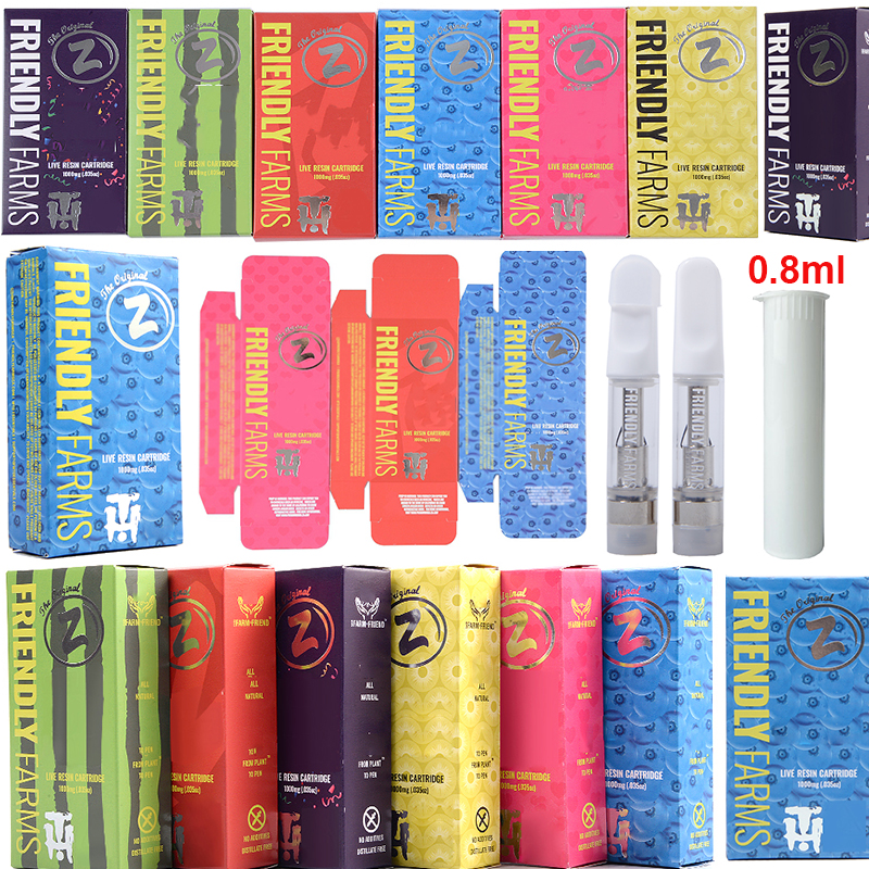 Friendly Farms vape cartridges empty 0.8ml