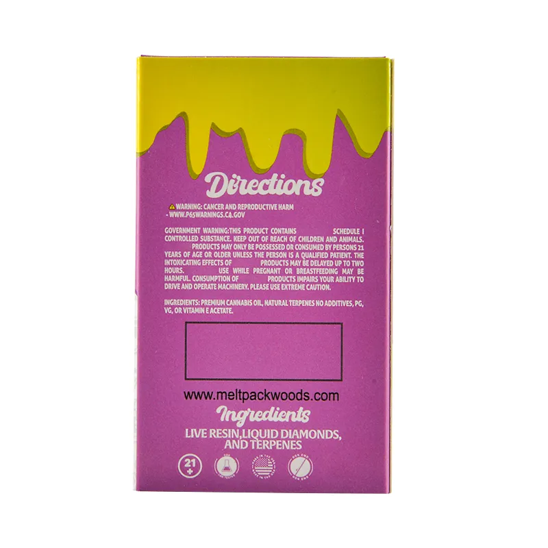 Liquid Diamonds Live Resin Melt packwoods disposable 2ml