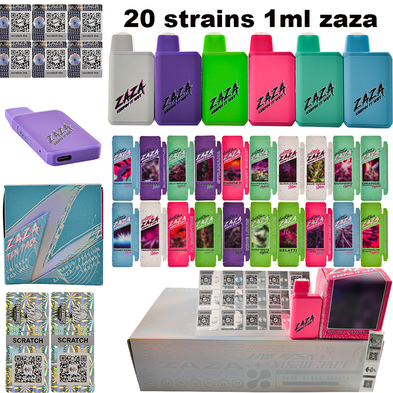 ZAZA disposable weed pen 20 strains 1ml