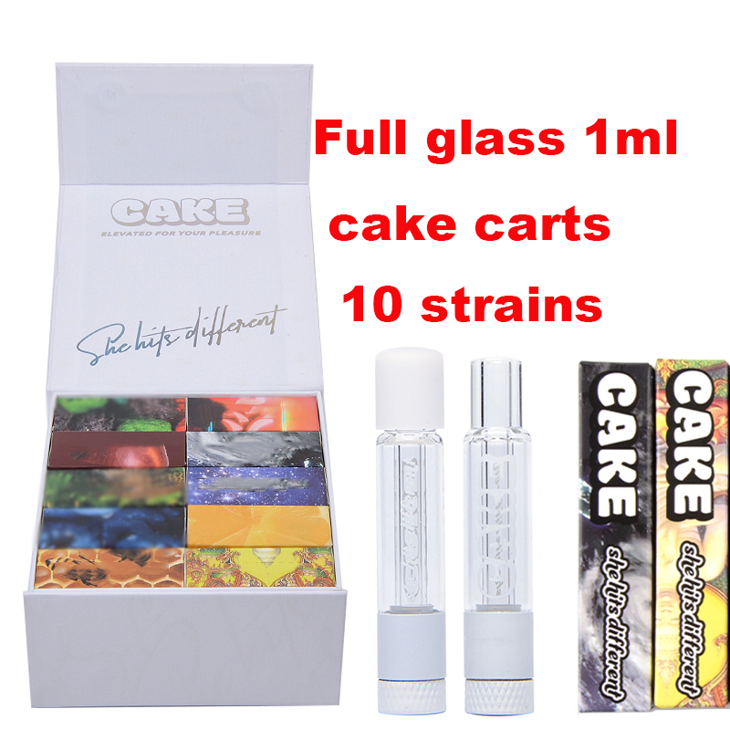 Cake full glass vape cartridges empty 1ml