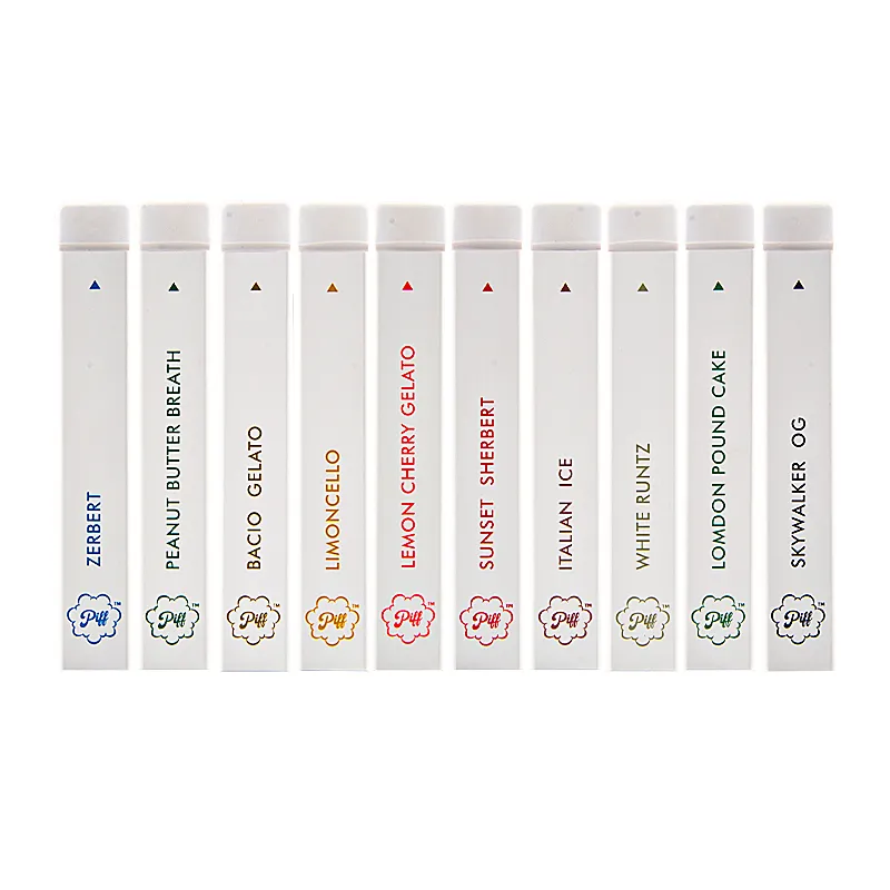 White set piff bar 1g dab pen CBD disposable