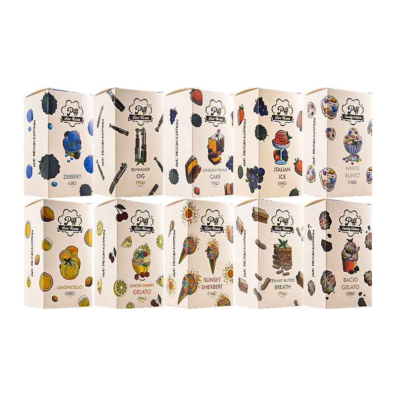 White set piff bar 1g dab pen CBD disposable