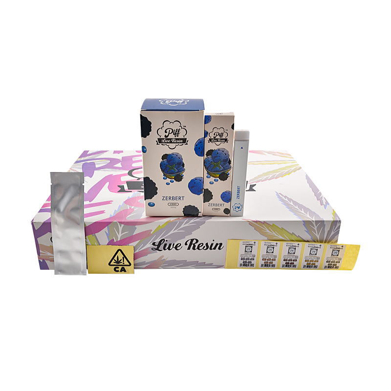 White set piff bar 1g dab pen CBD disposable