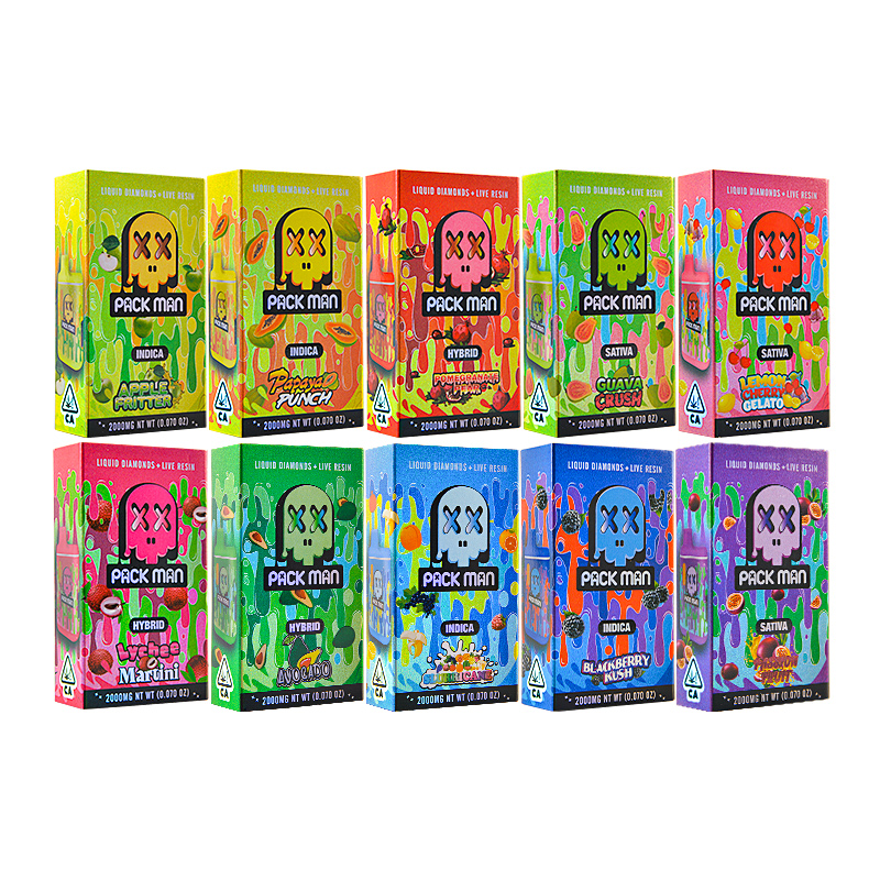 Packman live resin liquid diamonds 2g thc vape