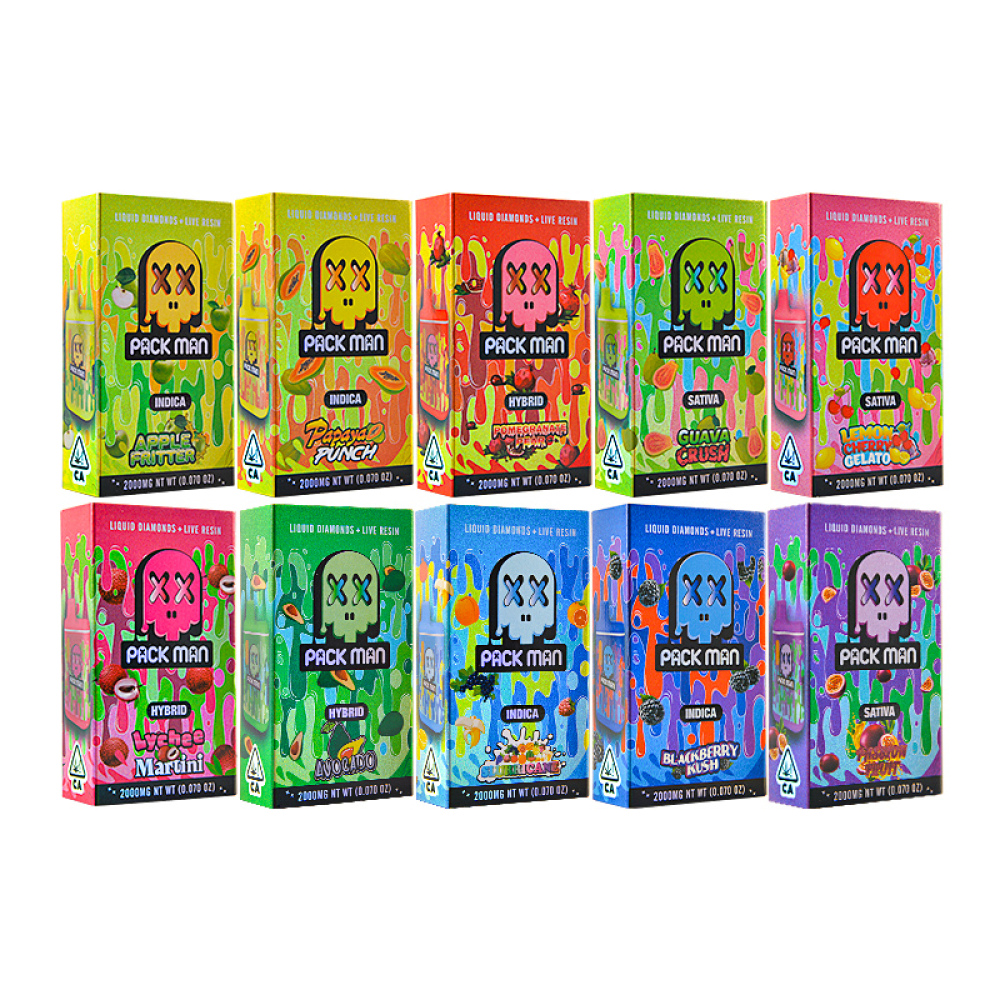 Packman live resin liquid diamonds 2g thc vape