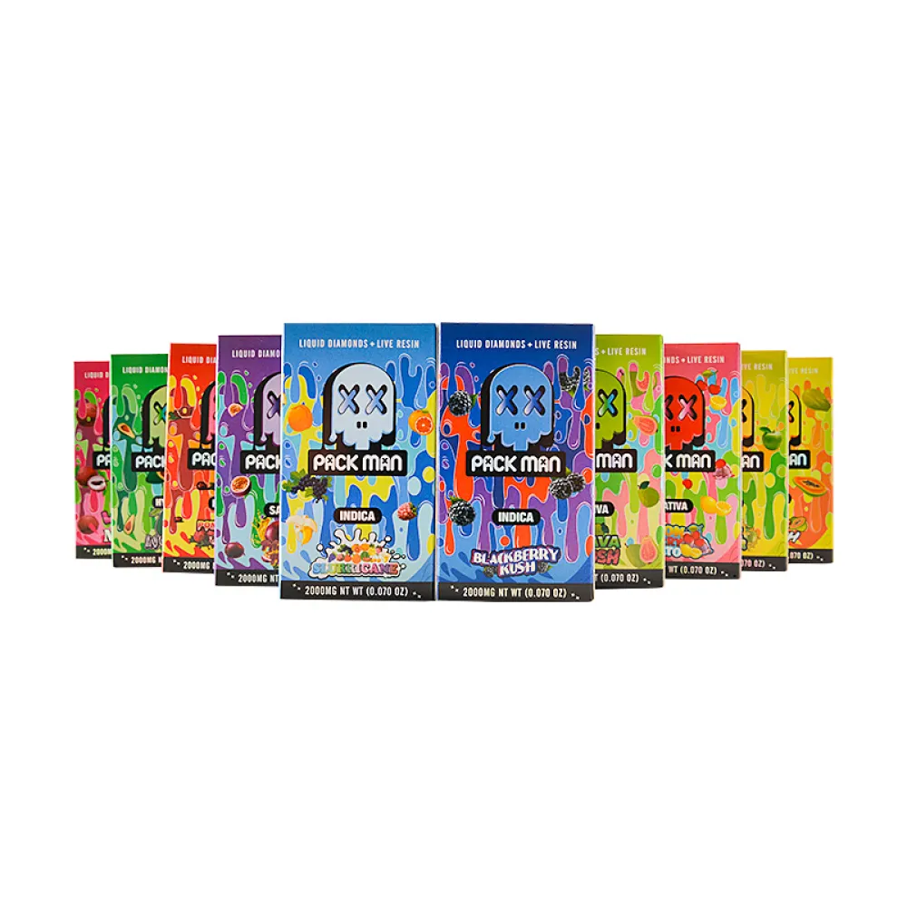 Packman live resin liquid diamonds 2g thc vape