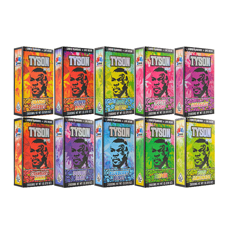 UK STOCK Tyson 2.0 THC disposable vapes LED screen