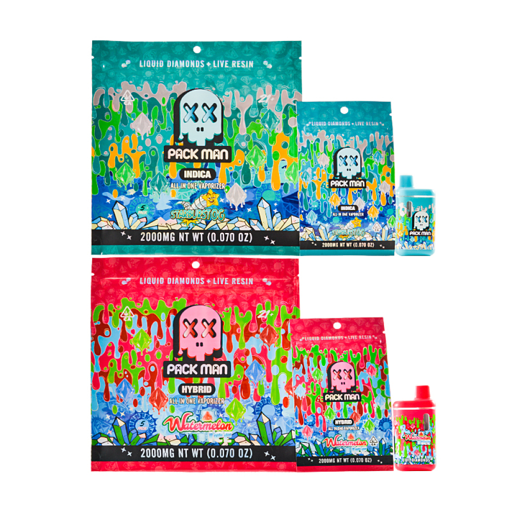 USA warehouse packman disposable 2g digital screen empty vapes