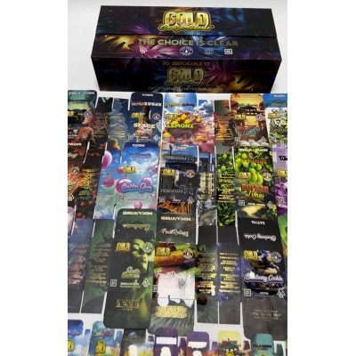 wholesale Gold coast clear 2g disposable empty vape 01