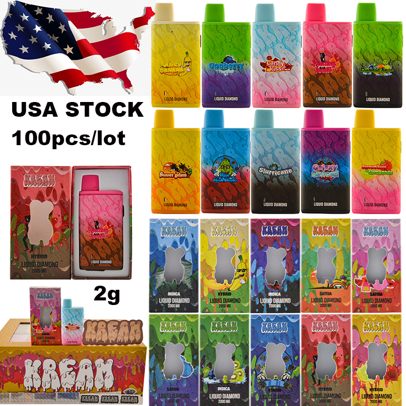 USA STOCK kream empty vape 2g live reisn liquid idamonds