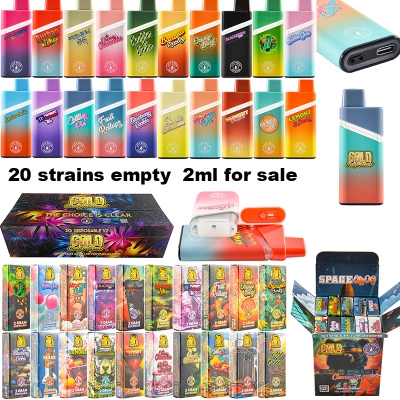 Wholesale new Gold coast clear empty 2000mg vape pens 01