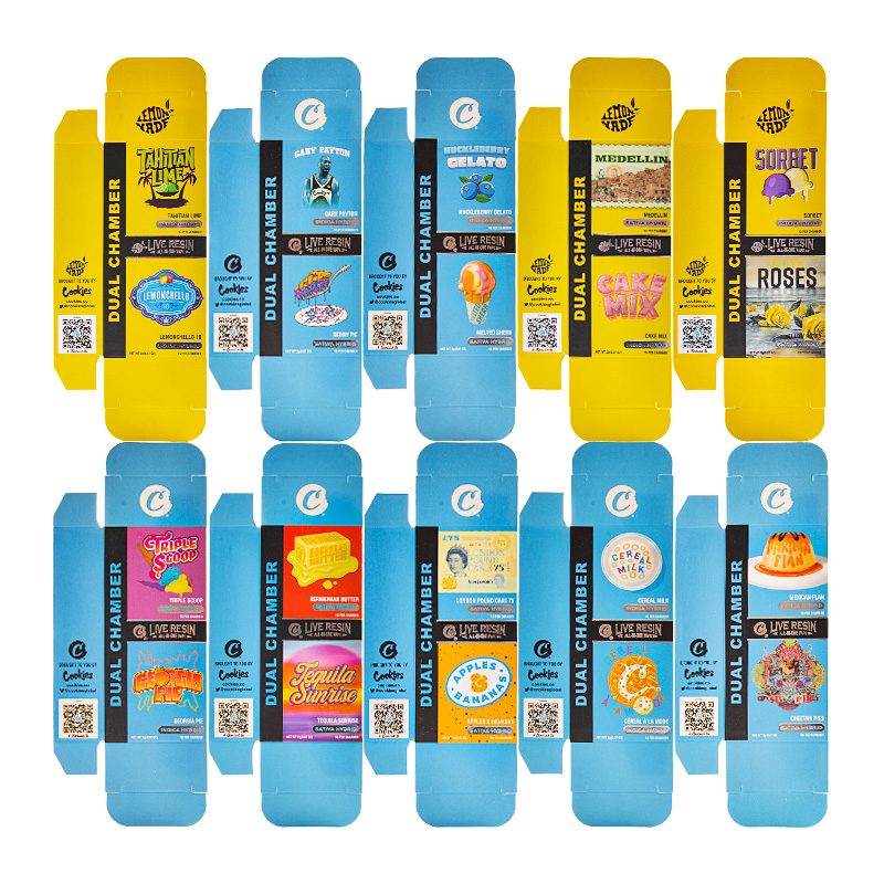 Wholesale cookies dual chamber disposable vape pen 1g+1g