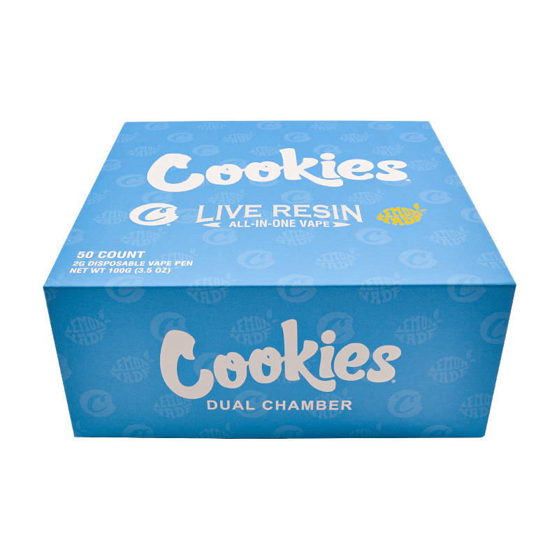 Wholesale cookies dual chamber disposable vape pen 1g+1g