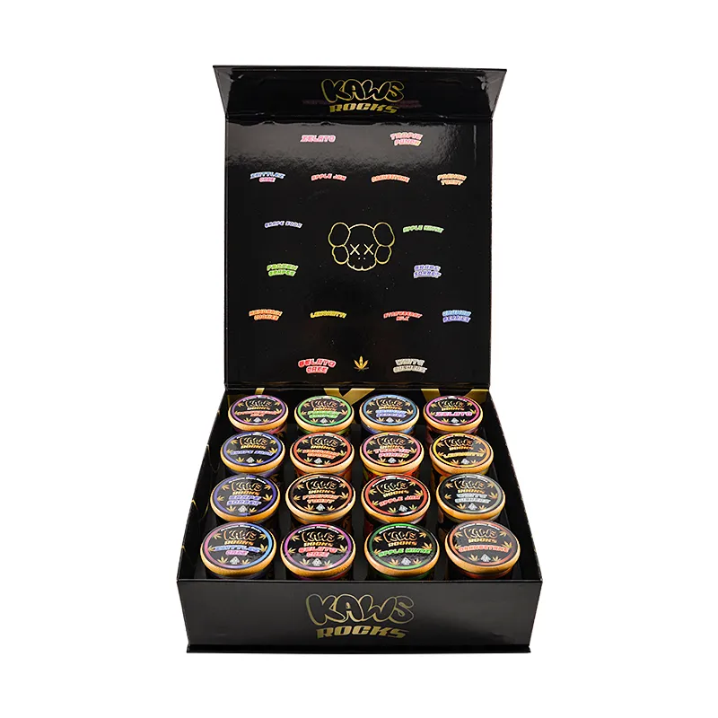 USA STOCK Kaws Rocks Exotic premium moon rocks 16 strains empty 1OZ glass jars