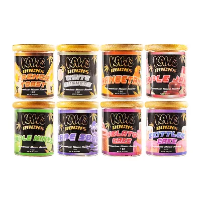 USA STOCK Kaws Rocks Exotic premium moon rocks 16 strains empty jars 02