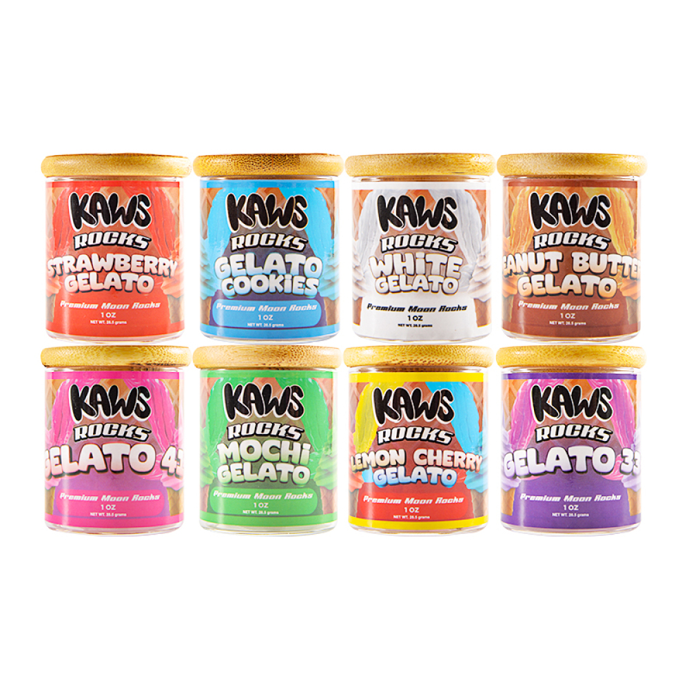 USA STOCK Kaws Rocks Exotic premium moon rocks 16 strains empty jars