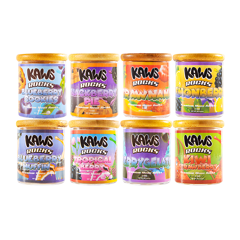 USA STOCK Kaws Rocks Exotic premium moon rocks 16 strains empty jars