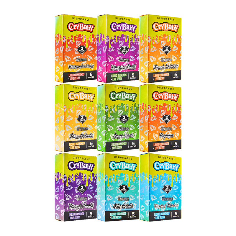 USA STOCK Cry Baby 2000mg disposable vape pens sleek