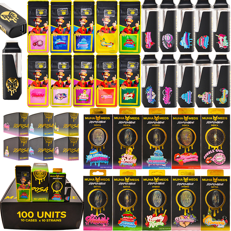USA warehouse newest muha meds THC 2g disposable vape pens for sale
