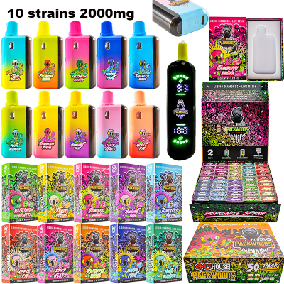 USA STOCK Gas House x Packwoods Disposable 2000mg 2gram 2g 2ml empty THC vape pen 01