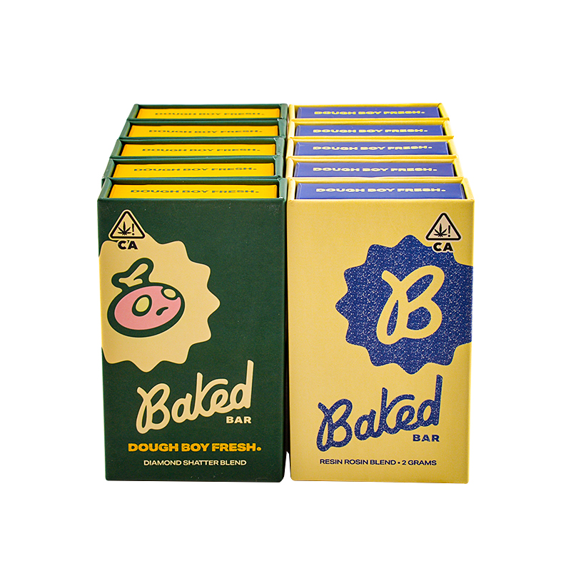 USA  STOCK NEW Baked Bar 2g disposable vape pens Dough Boy Fresh Resin Rosin Blend 2gram