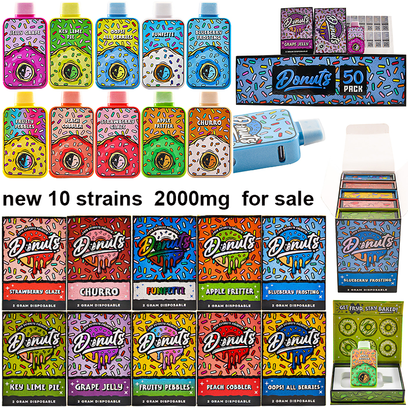 USA warehouse Kseal Fryd dounts extracts preimum empty 2000mg thca vape pens 