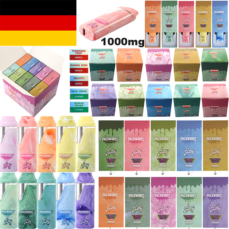 German Stock Marble packwoods x runtz 1000mg vape pen empty thc pods 