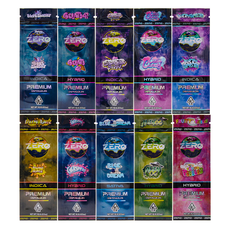 Wholesale empty Zero Gravity 1000mg vape pens THC disposable 