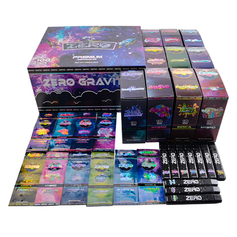 Wholesale empty Zero Gravity 1000mg vape pens THC disposable 