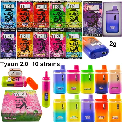 UK STOCK Tyson 2.0 THC disposable vapes LED screen 01