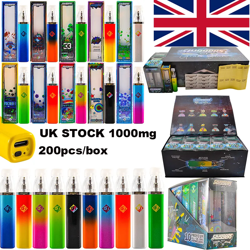 UK warehouse 1000mg sluggers hit dispposable vape pen thc 1ml 1g 1gram