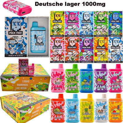 Deutsche lager live resin Pac man empty disposable vape pens 1ml 01