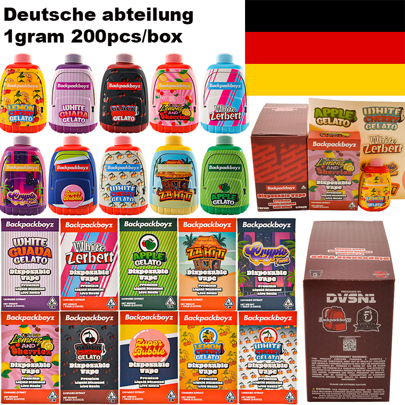 Deutsche abteilung empty disposable 1000mg backpackboyz vapes