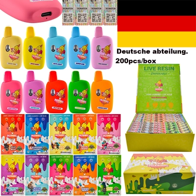 German Stock Melt x Packwoods Live Resin Liquid Diamonds 1g disposable 01