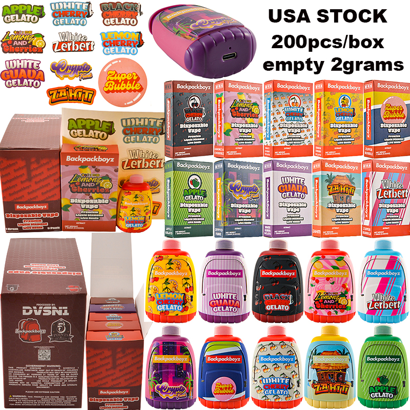 wholesale empty 2grams backpackboyz vapes 2000mg backpack boyz wax thca dispo